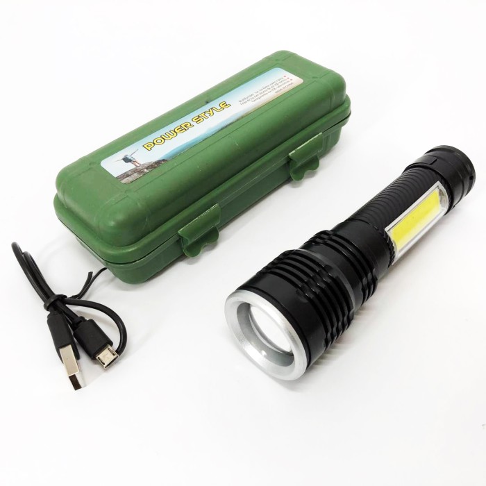 Тактичний ліхтар на акумуляторі з юсб Police, Ручний ліхтар з високою яскравістю військовий зсу OB-84