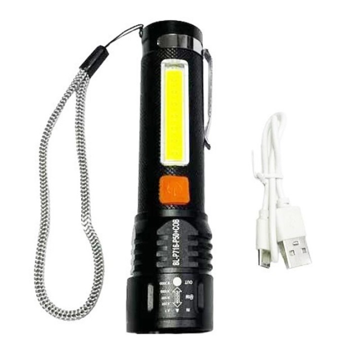 Посилений ручний ліхтарик Bailong, Ліхтар акумуляторний LED ліхтар Тактичний для армії VJ-87