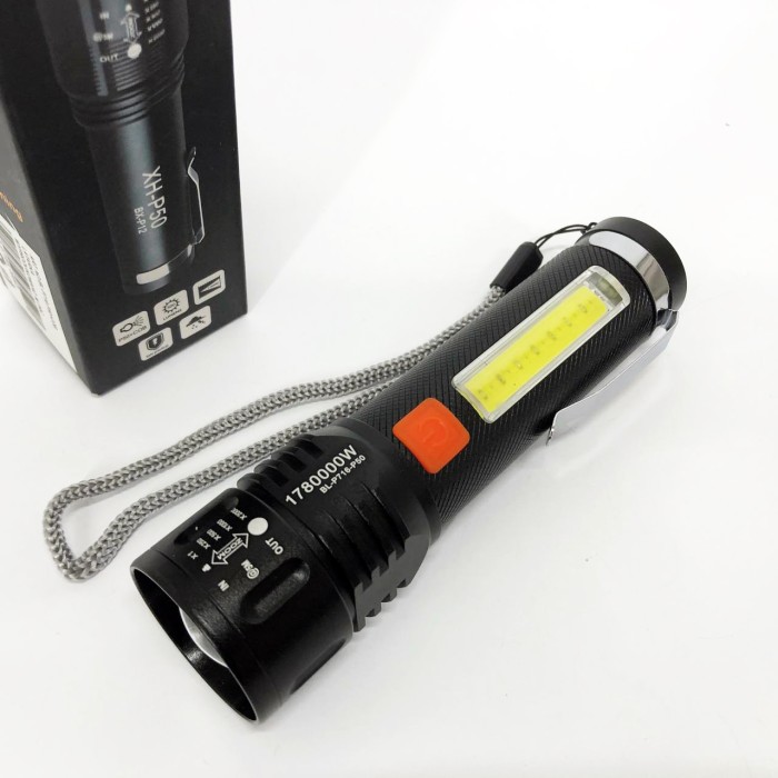 Посилений ручний ліхтарик Bailong, Ліхтар акумуляторний LED ліхтар Тактичний для армії VJ-87