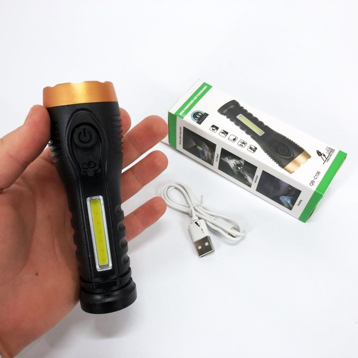 Ліхтар акумуляторний LED ліхтар Police BL-C136-LM+COB, Тактичний ліхтар ручний Невеликий ручний KB-84