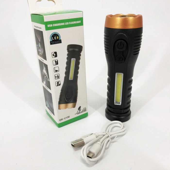 Ліхтар акумуляторний LED ліхтар Police BL-C136-LM+COB, Тактичний ліхтар ручний Невеликий ручний KB-84