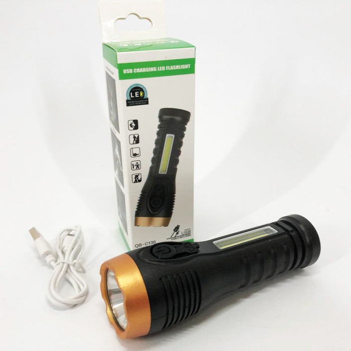 Ліхтар акумуляторний LED ліхтар Police BL-C136-LM+COB, Тактичний ліхтар ручний Невеликий ручний KB-84