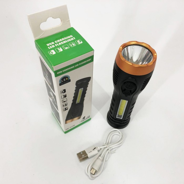 Портативний світлодіодний ліхтар із зарядкою Police BL-C136-LM+COB, Ліхтар вуличний ручний KC-67