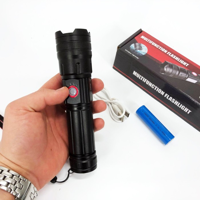 Ліхтар ручний батарейний Police BL-6525-GT100, Ліхтар з регулюванням променя водозахищений DE-39