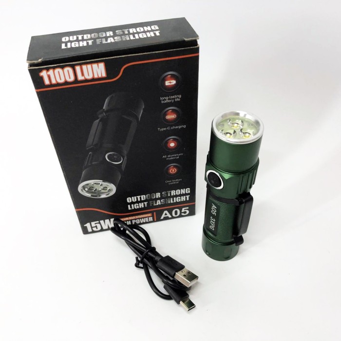 Потужний світлодіодний ліхтар Bailong, Ручний ліхтар cob, Надпотужний ліхтар лід водозахищений QV-37