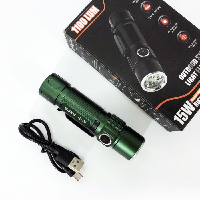 Потужний світлодіодний ліхтар Bailong, Ручний ліхтар cob, Надпотужний ліхтар лід водозахищений QV-37