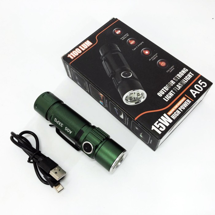 Потужний світлодіодний ліхтар Bailong, Ручний ліхтар cob, Надпотужний ліхтар лід водозахищений QV-37