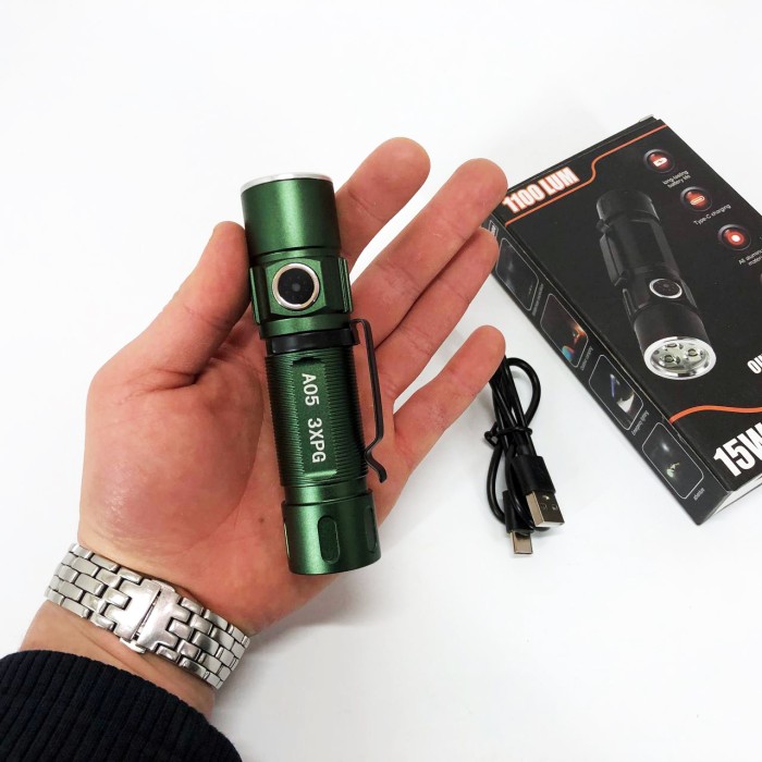 Потужний світлодіодний ліхтар Bailong, Ручний ліхтар cob, Надпотужний ліхтар лід водозахищений QV-37