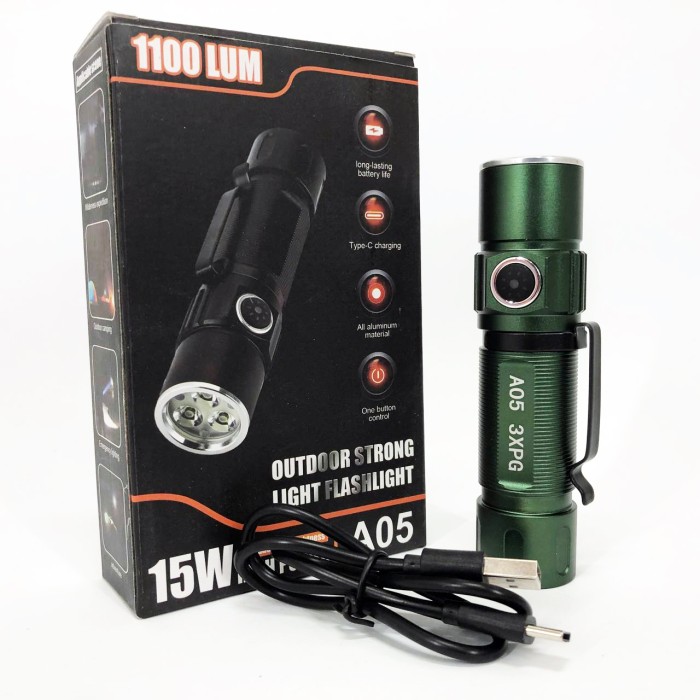 Потужний світлодіодний ліхтар Bailong, Ручний ліхтар cob, Надпотужний ліхтар лід водозахищений QV-37