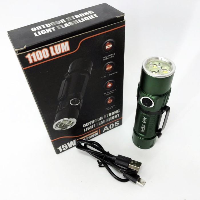 Потужний світлодіодний ліхтар Bailong, Ручний ліхтар cob, Надпотужний ліхтар лід водозахищений QV-37