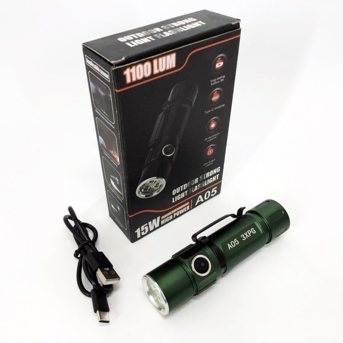 Потужний світлодіодний ліхтар Bailong, Ручний ліхтар cob, Надпотужний ліхтар лід водозахищений QV-37