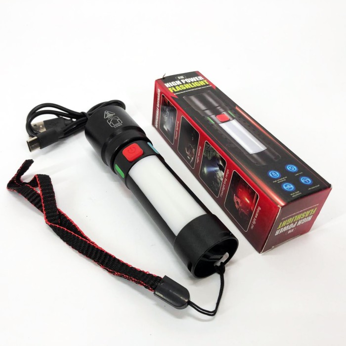 Ліхтар для домашніх потреб 611-TG+COB(white+red), Тактичні ліхтарі для KS-368 полювання, Топ-ліхтарик