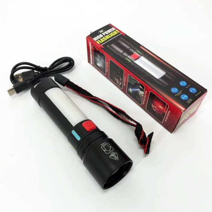 Тактичний ручний ліхтар для зсу 611-TG+COB(white+red), Ліхтарик військовий, LED ліхтар із зарядкою NG-58