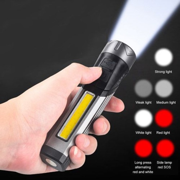 Ударостійкий водонепроникний ліхтар, Довговічний світлодіодний ліхтар Кращий тактичний JS-75