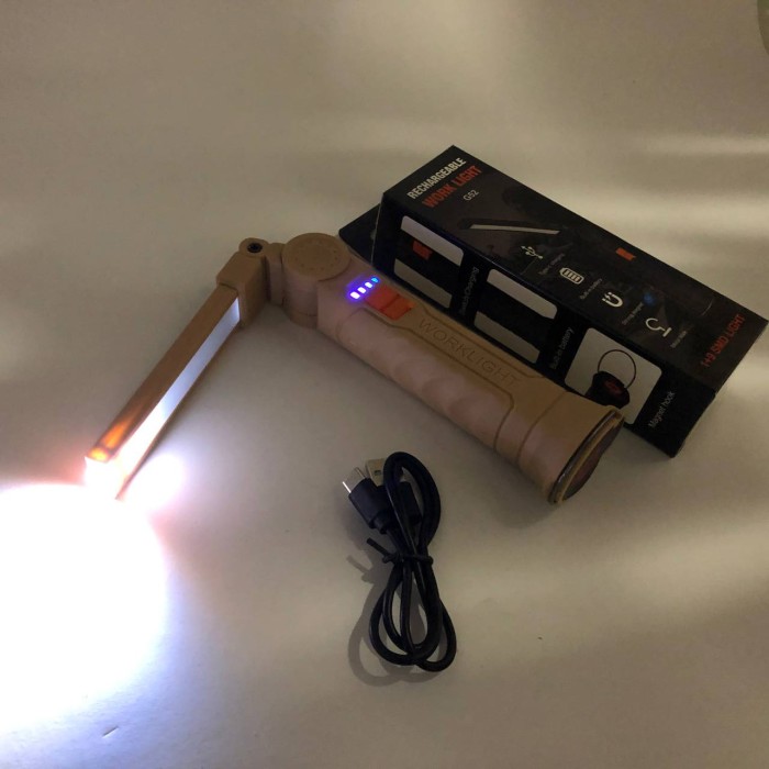 Кемпінговий ліхтар прожектор led переносний G52-LED+COB, Лампа ліхтар для намету кемпінгу SA-87