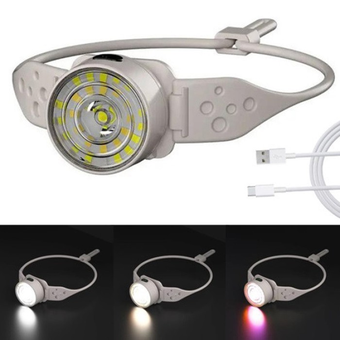 Яскравий світлодіодний потужний ліхтар G25-XPG+30SMD(white+yellow+red-blue), Потужний ліхтар на голову PO-58