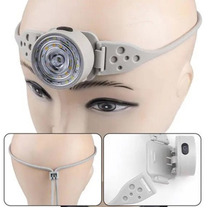 Яскравий світлодіодний потужний ліхтар G25-XPG+30SMD(white+yellow+red-blue), Потужний ліхтар на голову PO-58