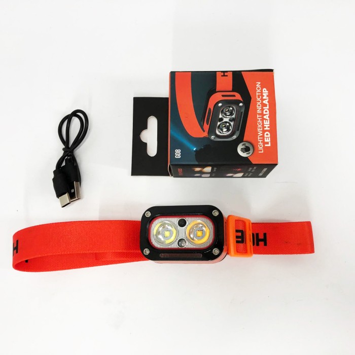 Ліхтар для рятувальників на голову G08-2XPG(white+yellow)+LED(red), Ліхтар з фіксацією на голові EA-69