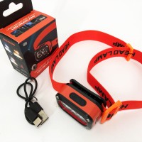 Налобний ліхтар bailong G08-2XPG(white+yellow)+LED(red), Налобний ліхтар з акумулятором YG-22