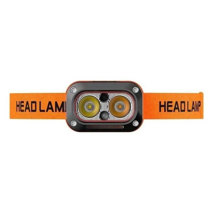 Налобна лампа G08-2XPG(white+yellow)+LED(red), Налобник туристичний, Ліхтарик світлодіодний HZ-608 для туриста