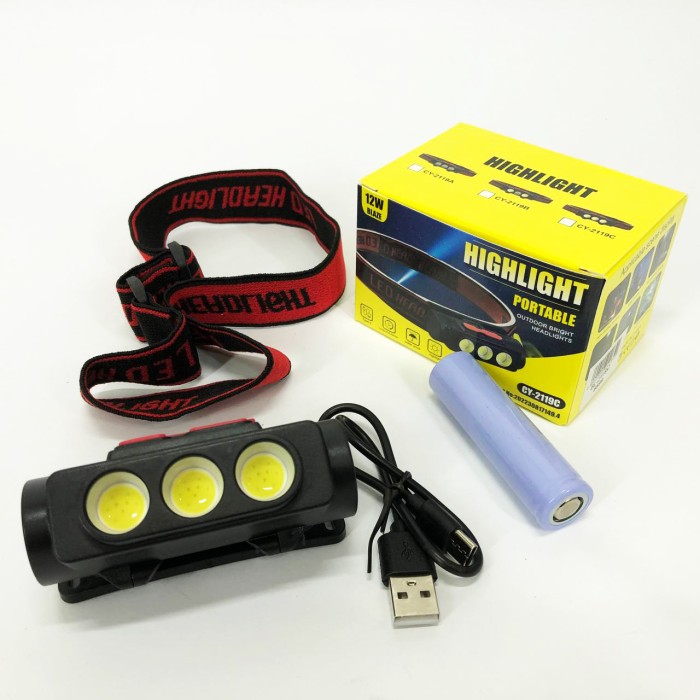 Налобний ліхтар для монтажних робіт, Тактичний налобний ліхтар на акумуляторі з лінзою BP-45