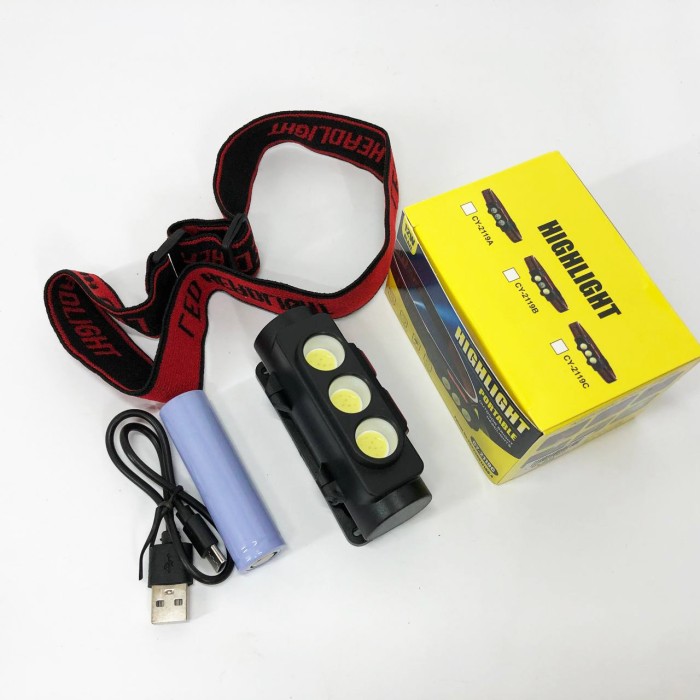 Налобний ліхтар для монтажних робіт, Тактичний налобний ліхтар на акумуляторі з лінзою BP-45