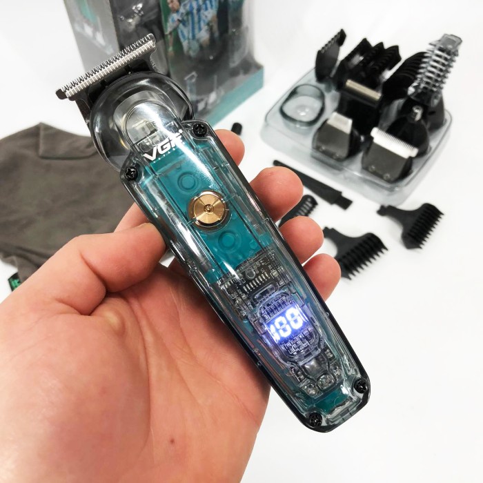 Бритва тример машинка VGR V-102 5 в 1, Машинка для стрижки волосся професійна, Бритва тример YF-621 для бороди