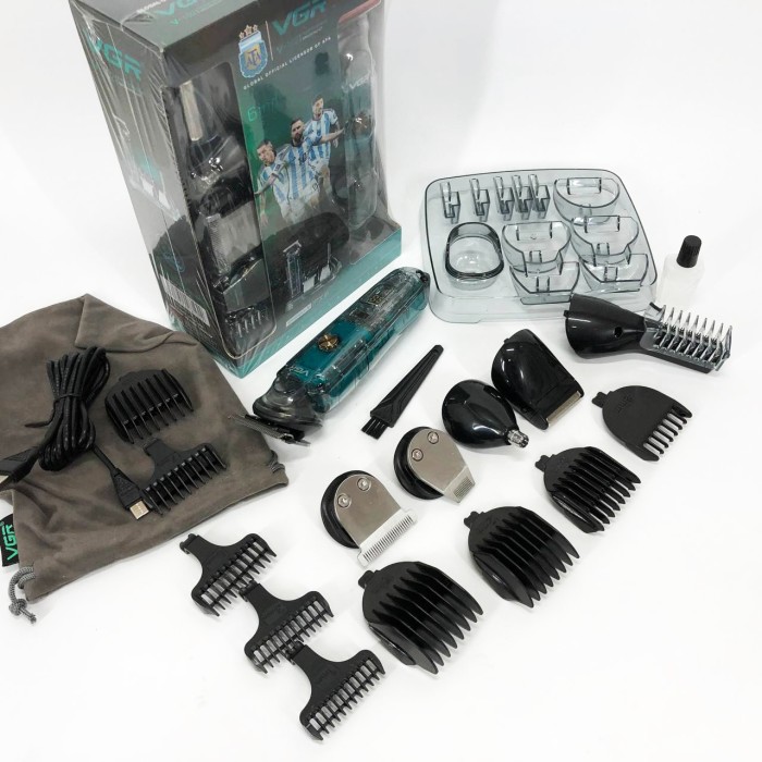 Тример з насадками різної довжини VGR V-102 5 в 1, Професійний бездротовий тример WF-68