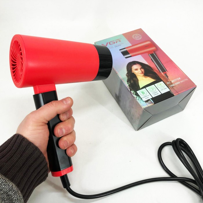 Потужний фен для швидкого укладання волосся VGR, Фен для ефективного укладання волосся WK-35