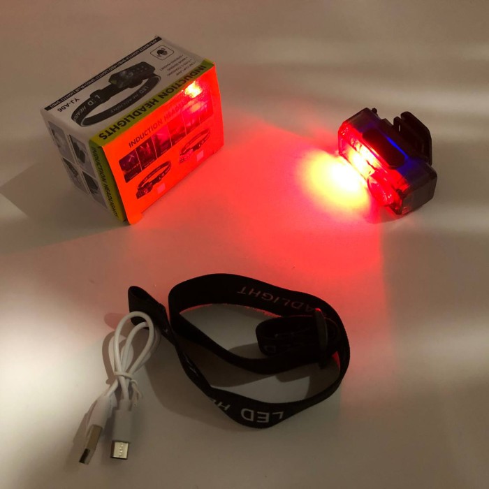 Налобний тактичний ліхтар YJ-A06-LED+6SMD, Ліхтар на лоб акумуляторний світлодіодний із зарядкою HN-81