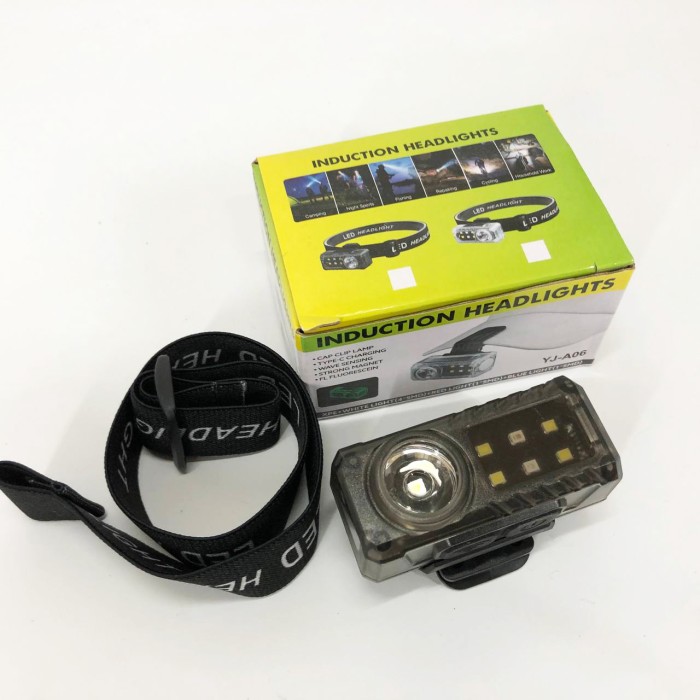 Налобний прожектор YJ-A06-LED+6SMD, Світлодіодний ліхтар з кріпленням на голову, Головний ліхтарик UH-38