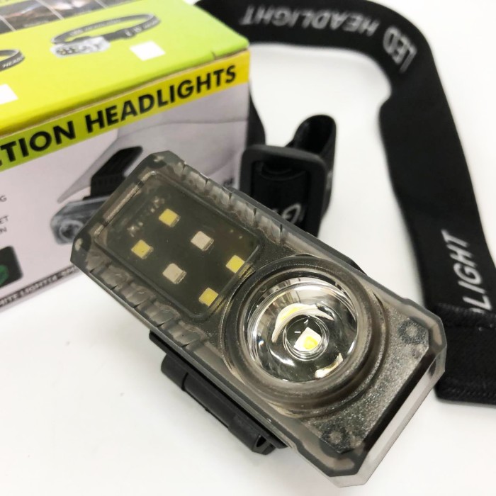 Налобний прожектор YJ-A06-LED+6SMD, Світлодіодний ліхтар з кріпленням на голову, Головний ліхтарик UH-38