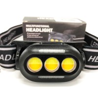 Ліхтарик акумуляторний наголовний YD02-COB (White+red+blue), Ліхтарик налобник, Налобний ліхтар bailong VU-79