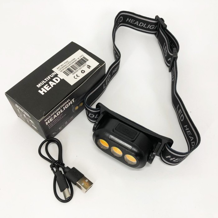 Ліхтарик акумуляторний наголовний YD02-COB (White+red+blue), Ліхтарик налобник, Налобний ліхтар bailong VU-79