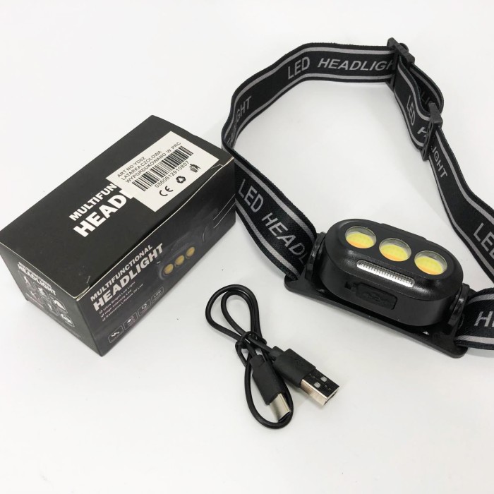 Ліхтарик акумуляторний наголовний YD02-COB (White+red+blue), Ліхтарик налобник, Налобний ліхтар bailong VU-79