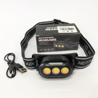 Яскравий світлодіодний потужний ліхтар YD02-COB, Потужний ліхтар на голову, Ліхтарик на голову діодний BX-62