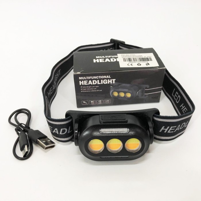 Яскравий світлодіодний потужний ліхтар YD02-COB, Потужний ліхтар на голову, Ліхтарик на голову діодний BX-62