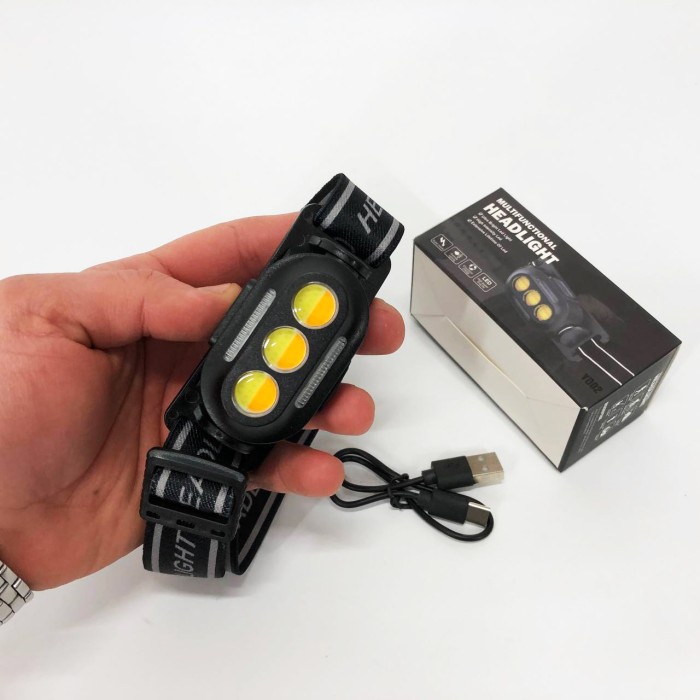 Яскравий світлодіодний потужний ліхтар YD02-COB, Потужний ліхтар на голову, Ліхтарик на голову діодний BX-62