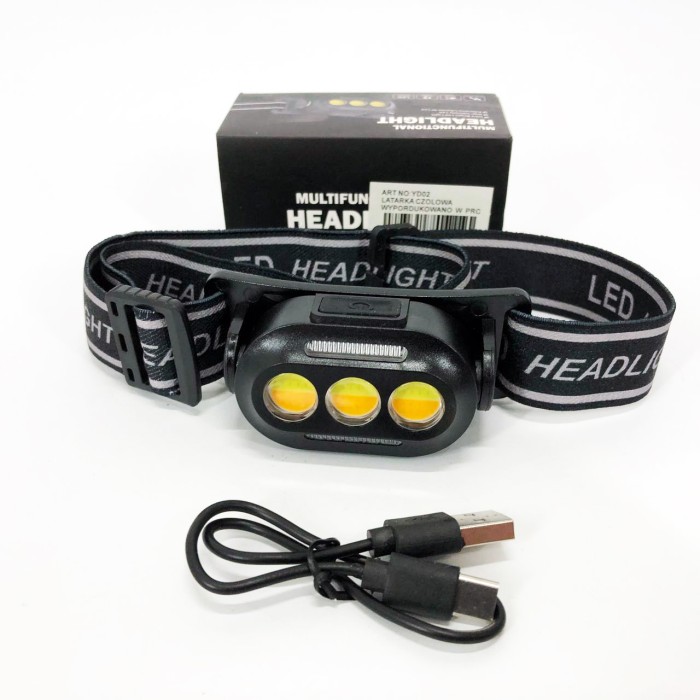 Яскравий світлодіодний потужний ліхтар YD02-COB, Потужний ліхтар на голову, Ліхтарик на голову діодний BX-62