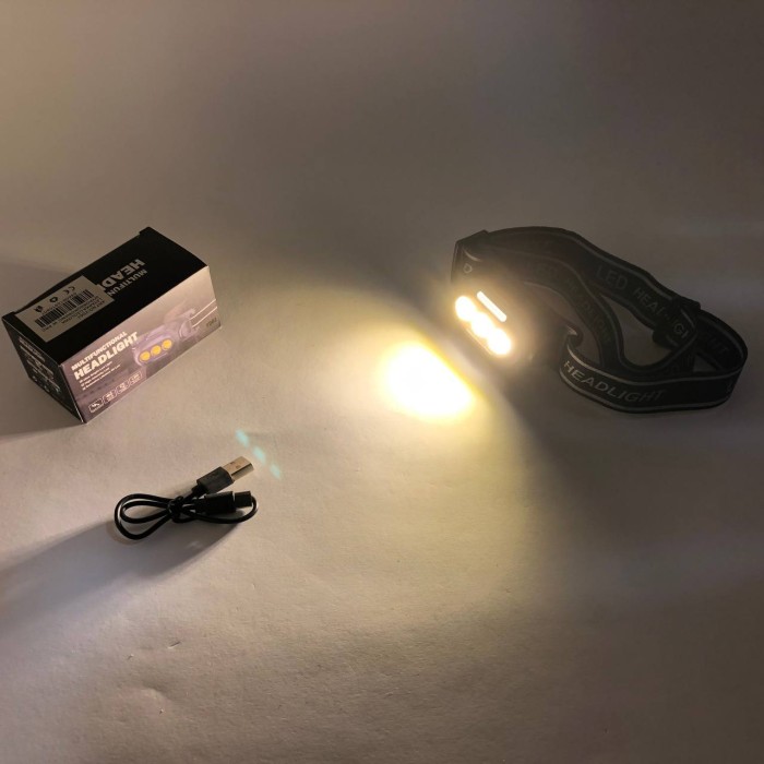 Яскравий світлодіодний потужний ліхтар YD02-COB, Потужний ліхтар на голову, Ліхтарик на голову діодний BX-62