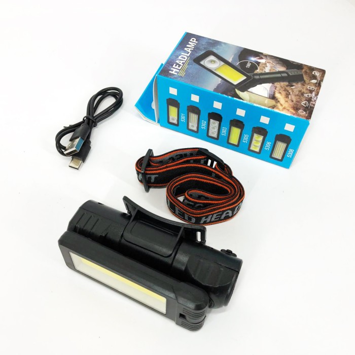 Налобні ліхтарі для активних людей 2 в 1 5305-COB(WHITE+YELLOW), Перезарядний налобний ліхтар Head Lamp TR-34