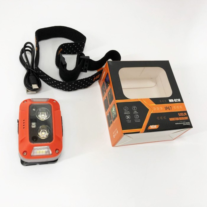 Хороший ліхтарик для риболовлі WH-0218-XPG(white+yellow)+SMD(red), Налобні ліхтарі для OD-932 активних людей