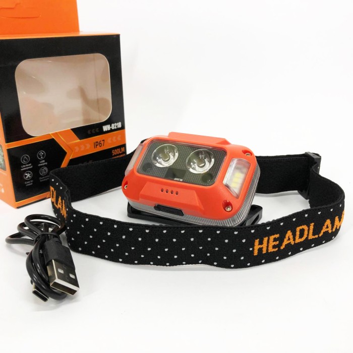 Потужний ліхтарик світлодіодний на голову, Потужний акумуляторний налобний ліхтарик ID-44