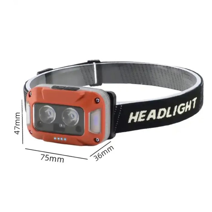 Потужний ліхтарик світлодіодний на голову, Потужний акумуляторний налобний ліхтарик ID-44