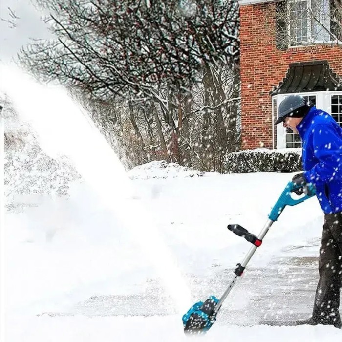Снігоприбиральник акумуляторний на 2 АКБ складаний Krafftec LB-58