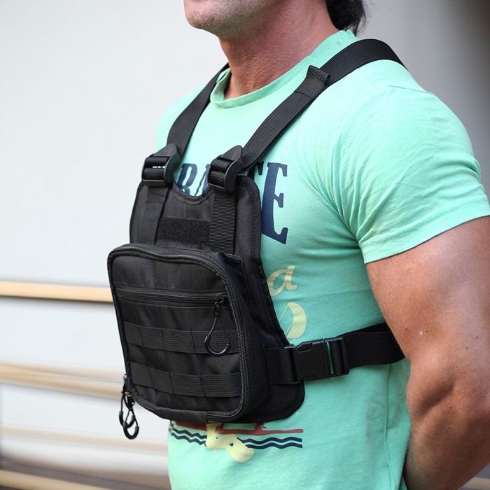 Сумка однолямочна чоловіча крос боді, Сумка месенджер кобура Молодіжна брезентова GB-20