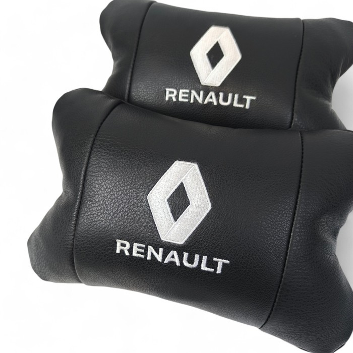 Комфортна подушка для автомобіля Renault Рено, Подушка з логотипом бренду Дорожня під голову XY-44