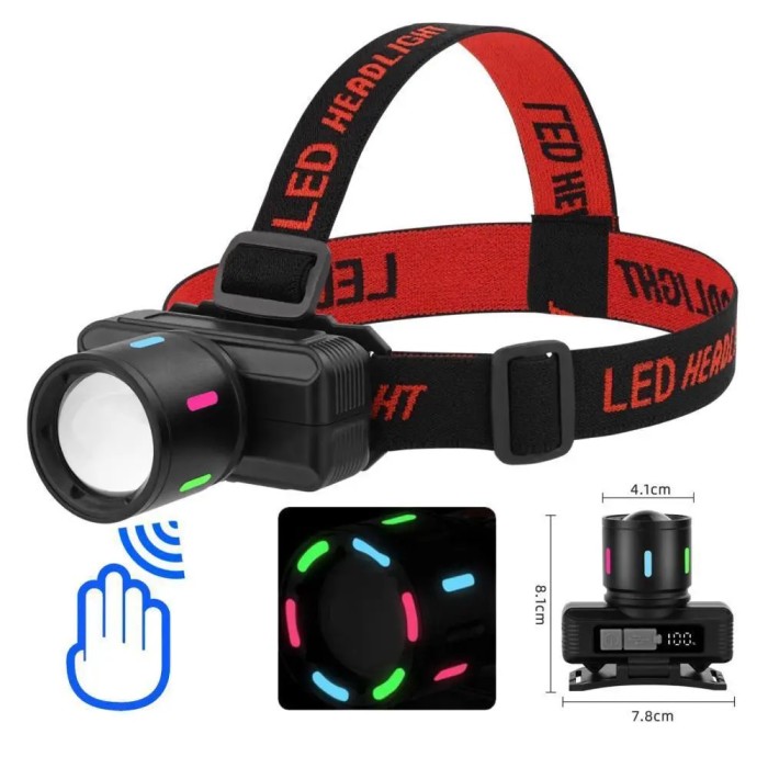 Світлодіодний ліхтар з кріпленням на голову KX-1832-TG, Ліхтарик акумуляторний наголовний WV-54