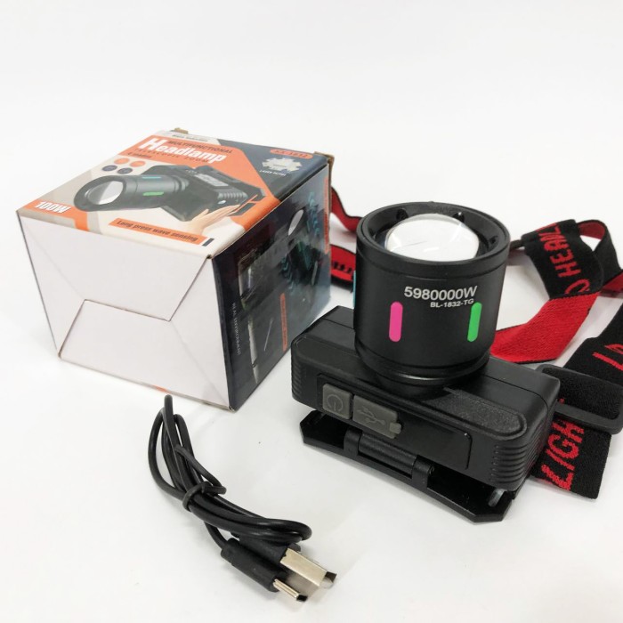 Налобний акумуляторний ліхтар на голову, Налобний ліхтар зі зручним ремінцем для голови WM-32