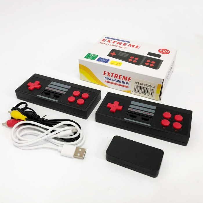 Ігрова ТВ-приставка з двома джойстиками N-22, Приставка в стилі ретро, Dendy приставка з безліччю ігор CQ-13